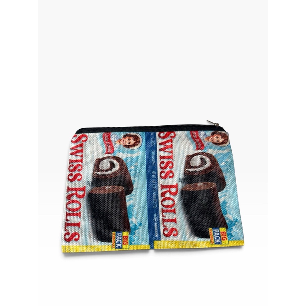 New Novelty Zipper Pouch Bag chocolate cake snack rolls